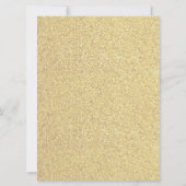 Cheers Gold Glitter Uitnodiging nieuwjaar oud (Achterkant)