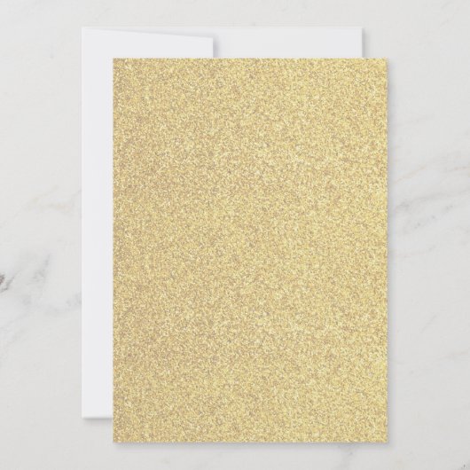 Cheers Gold op zwarte uitnodiging van het nieuwjaa (Achterkant)