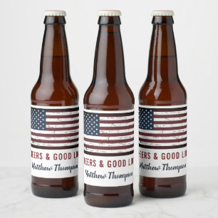 Cheers & Good Luck Soldaat die weggaat Bier Etiket