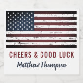 Cheers & Good Luck Soldaat die weggaat Bier Etiket (Enkel label)