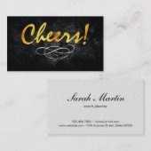 Cheers | Goud Visitekaartje (Voorkant / Achterkant)