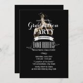 Cheers Graduation Party Champagne Toast Kaart (Voorkant / Achterkant)