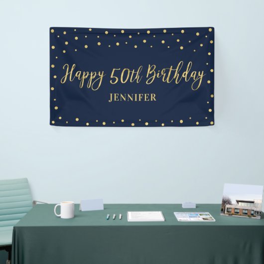 Cheers | Happy 50th Birthday Party Banner (Beurs)