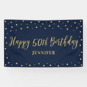 Cheers | Happy 50th Birthday Party Banner (Horizontaal)