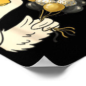 Cheers Happy New Year 2026 Goose With Balloon Disc Poster (Hoek)