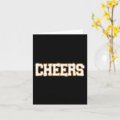 Cheers Happy New Year Celebration New Years Eve Pa Kaart (Gele Bloem)