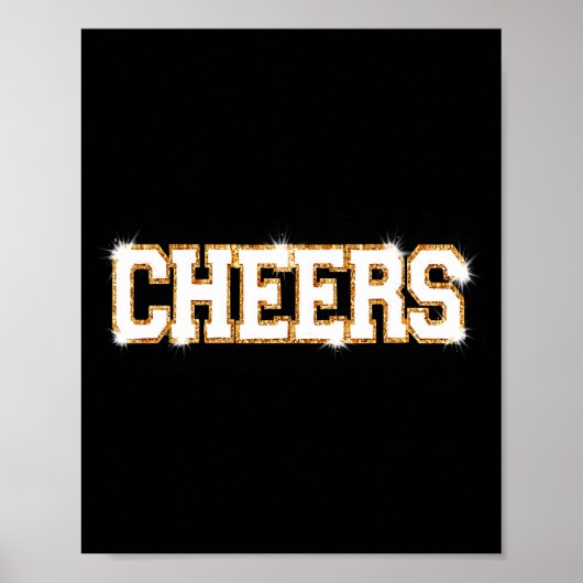 Cheers Happy New Year Celebration New Years Eve Pa Poster (Voorkant)