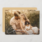 Cheers! Happy New Year-foto Feestdagenkaart (Voorkant / Achterkant)