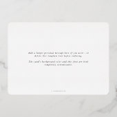 Cheers! Happy New Year-foto Folie Feestdagenkaart (Achterkant)