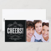 CHEERS! | HOLIDAIRE FOTOKAART FEESTDAGENKAART (Voorkant / Achterkant)