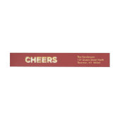 Cheers Holiday Return Address Labels (Individueel)