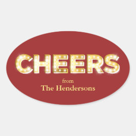 Cheers Holiday Sticker