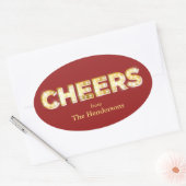 Cheers Holiday Sticker (Envelop)