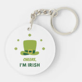 " CHEERS I M IRISH" DUBBELE ACRYLIC-SLEUTELHANGER SLEUTELHANGER (Achterkant)