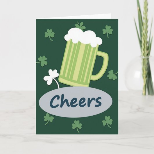 Cheers Iers Bier Fun Kaart (Voorkant)