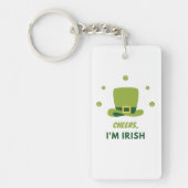 "CHEERS I'M IRISH" ACRYLIC SLEUTELHANGER. SLEUTELH SLEUTELHANGER (Voorkant)