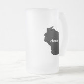 Cheers in Wisconsin Matglas Bierpul (Voorkant rechts)