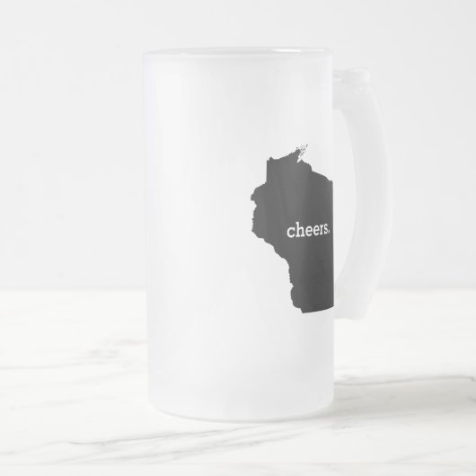 Cheers in Wisconsin Matglas Bierpul (Voorkant rechts)