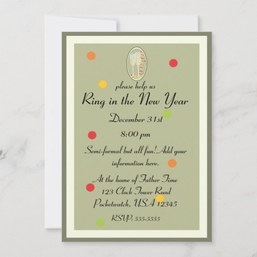 Cheers Invitation Kaart (Achterkant)