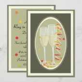 Cheers Invitation Kaart (Voorkant / Achterkant)