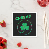 Cheers Ireland Clover Shamrock St Patrick's Servet (Insitu)