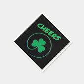 Cheers Ireland Clover Shamrock St Patrick's Servet (Hoek)