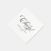 Cheers! Klassieke minimalistische elegante script  Servet (Hoek)