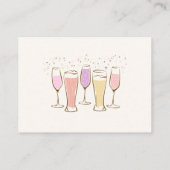 Cheers Koppels Coed Trouwdouche Behuizing Kaart (Achterkant)