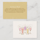 Cheers Koppels Coed Trouwdouche Behuizing Kaart (Voorkant / Achterkant)