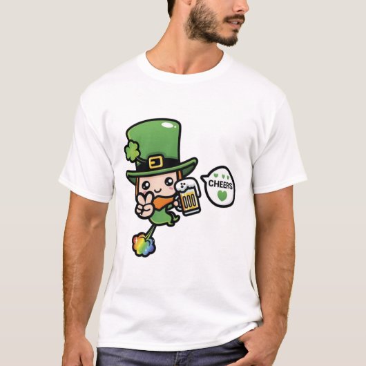 Cheers Leprechaun T-shirt (Voorkant)
