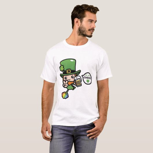 Cheers Leprechaun T-shirt (Voorkant volledig)