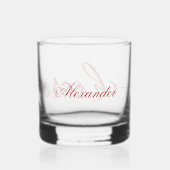 CHEERS! Leuk Mooie Typografie met Naam Whisky Glas (Achterkant)