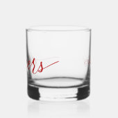 CHEERS! Leuk Mooie Typografie met Naam Whisky Glas (Links)