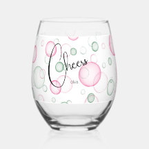Cheers | Levendige leuke roze en groene bubbels