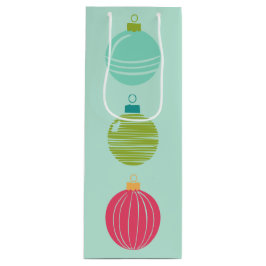 Cheers! Lichte Aqua Wine Gift Bag Wijn Cadeautas