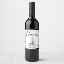 Cheers! Liefde zet koers Wijn Etiket