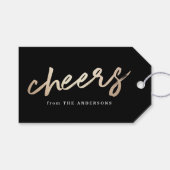 Cheers Luxe | Vakantiegeld Label Cadeaulabel (Voorkant (Horizontaal))