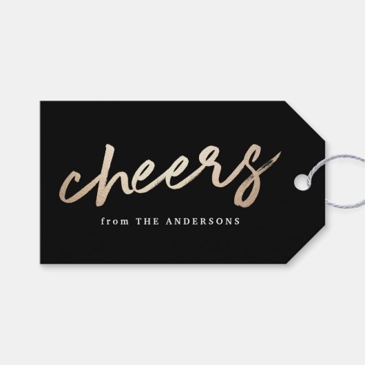 Cheers Luxe | Vakantiegeld Label Cadeaulabel (Voorkant (Horizontaal))