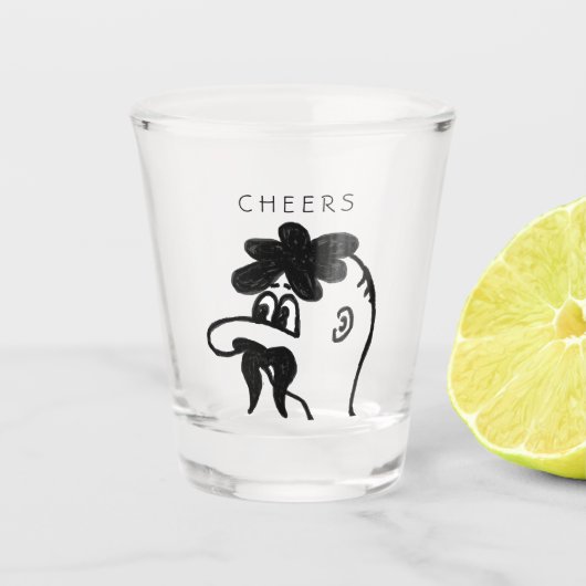 Cheers Man - Funny Shot Glas (Voorkant)