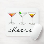 Cheers! Margarita Manhattan Cosmo Cocktail Glass Muismat (Met muis)