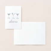 Cheers Martini Manhattan Cosmo Cocktails Drink Folie Kaarten (Display)