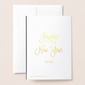 Cheers met Champagne-bril en foto | Goud Folie Kaarten (Met envelop)