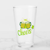Cheers met Shamrock - St Patrick Day Glas (Voorkant)