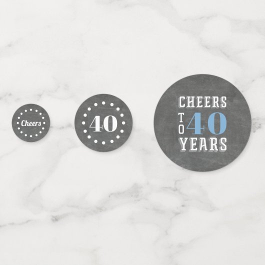 Cheers Milestone Birthday Custom Party Confetti (Voorkanten)