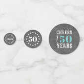 Cheers Milestone Birthday Custom Party Confetti (Voorkanten)