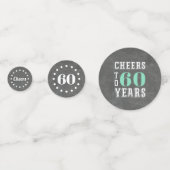 Cheers Milestone Birthday Custom Party Confetti (Voorkanten)