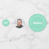 Cheers Milestone Birthday Custom Party Confetti (Achterkanten)