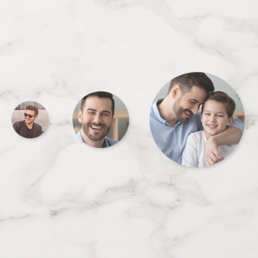 Cheers Milestone Birthday Multi Photo Confetti (Achterkanten)