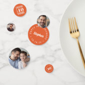 Cheers Milestone Birthday Multi Photo Confetti (Groep)