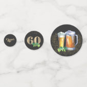 Cheers Milestone Verjaardag Custom Party Confetti (Voorkanten)